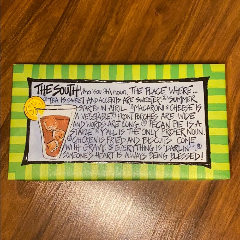 The South...